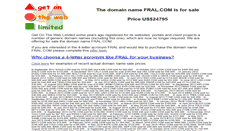 Desktop Screenshot of fral.com